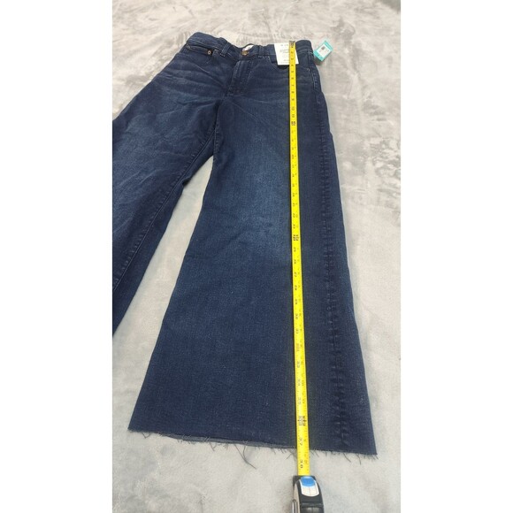 NWT Madewell Size 28 Kingston Wash Flared Wide Leg Jeans - Picture 10 of 12